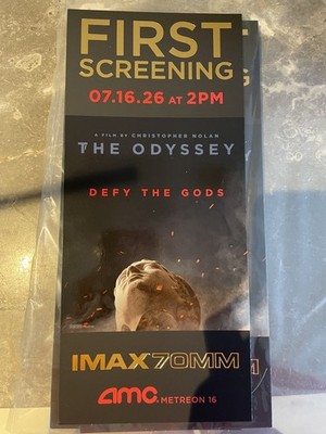 Odyssey IMAX Commemorative Ticket AMC Metreon 7/16/26