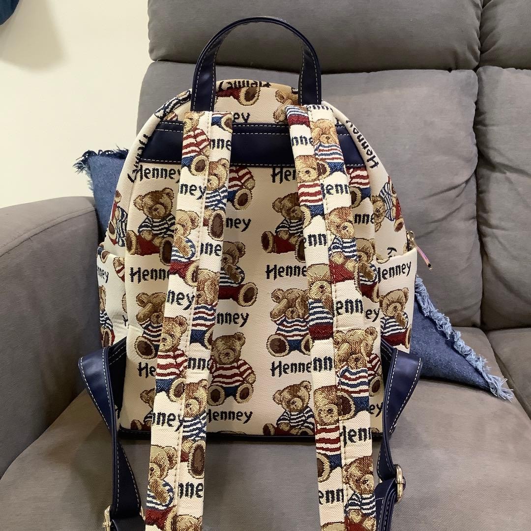 Henney Bear Backpack All-Over Pattern - image 2