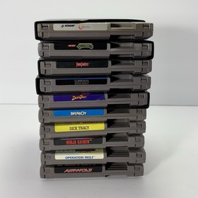 Nintendo NES Console Bundle, Contra, Final Fantasy Duck Tales Rare Turbo Blaster