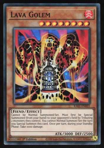 Lava Golem - RA01-EN001 - Super Rare - 1st Edition Yugioh
