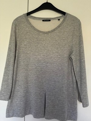 Marc O'Polo Shirt 3/4 Arm hellgrau, lässiger Schnitt, Gr. M