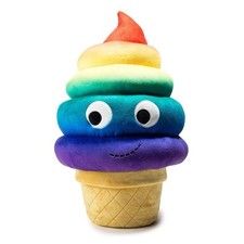 YUMMY WORLD RAINBOW SOFT SERVE SALLY ICE CREAM CONE PLUSH