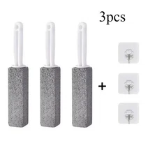 Pumice Cleaning Stone with Handle, Toilet Bowl Cleaner & Hard Water Ring Remover