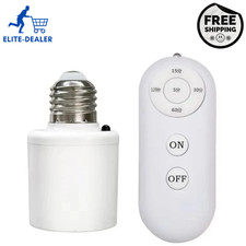 Wireless Remote Control Light Lamp E27 Screw Bulb Base Holder Cap Socket Switch