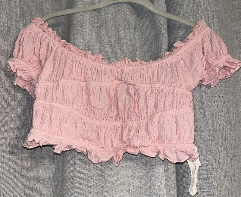 Ocean Drive  off shoulders crop top  size is medium 