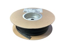 Techflex PTP0.50BK100 Flexo PET Braided Cable Sleeve 1/2  Black 100 ft