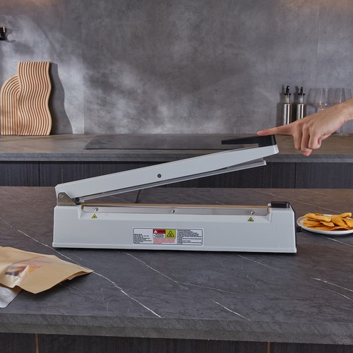 16" Aluminum Hand Impulse Heat Sealer Machine Poly Plastic Bags Sealing - Picture 8 of 12