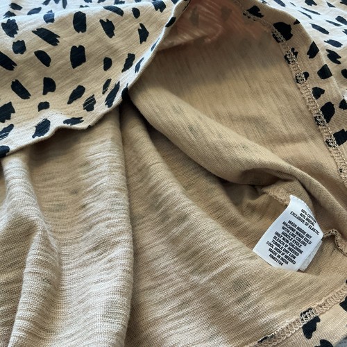 Crown & Ivy 3X ‘MEOWZERS’ NWT Long Sleeve Brown Cheetah Print Blouse A12 - Picture 4 of 6