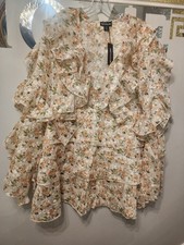 PrettyLittleThing flare floral  dress for women casual  size 4 casual