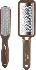 2 Pack Foot Files Callus Remover Stainless Steel Foot Rasp and Dual Sided Fee...