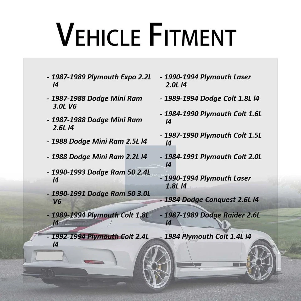 SMP Engine Coolant Temperature Sender / Sensor For 1987-1989 Plymouth Expo 2.2L - Image 2 of 4