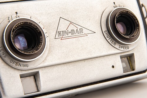 Kin-Dar 35mm Stereo Camera Steinheil Munchen Cassar 35mm f/3.5 Lens in Case V24 - Picture 4 of 8