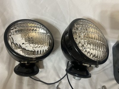 Dietz 9-45  SET, Tractor Light Westinghouse Glass Lens Rat Rod USA   NOS!!