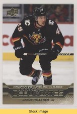 2023-24 Upper Deck Series 1 Debut Dates Gold Jakob Pelletier #DD-1 READ 0x2e