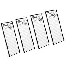 Memopad Writing Pad 50Sheets/Pad Leather Pen Holder for Fridge