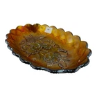 Imperial Pansy 8 3/4" Oval Relish Bowl-Marigold Carnival FREE SHIPPING