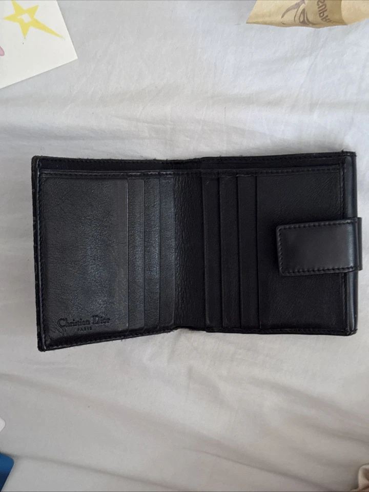 Cartera Christian Dior de cuero negra vintage Foto 3 de 4