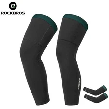 ROCKBROS Arm Sleeves Leg Sleeve Thermal Leg Warmer Knee Brace Anti-slip Winter