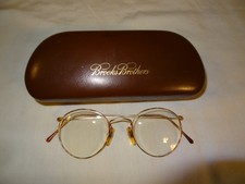 Brooks Brothers Men's BB 128 1048 47 / 19 135 Wire Rim Eyeglasses Case