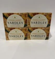 Yardley London Soap Bath Bar Oatmeal & Almond 4 Oz 113g Pack of 4