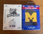University of Michigan Wolverines ans Penn State Nittany Lions Playing Cards — photo 1