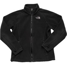 The North Face Fleece Jacket Womens Medium Gray Full Zip Outdoor Hiking Warm