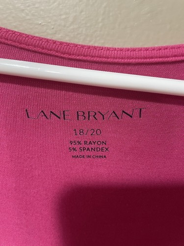 Cardigan Lane Bryant aperto davanti con tasche ~ Taglia 18/20 ~ Rosa Caldo - Foto 6 di 10