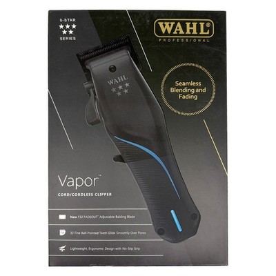 Wahl 5 Star Vapor Cordless Hair Clipper F32 Fadeout Blade Barber Black 3026480