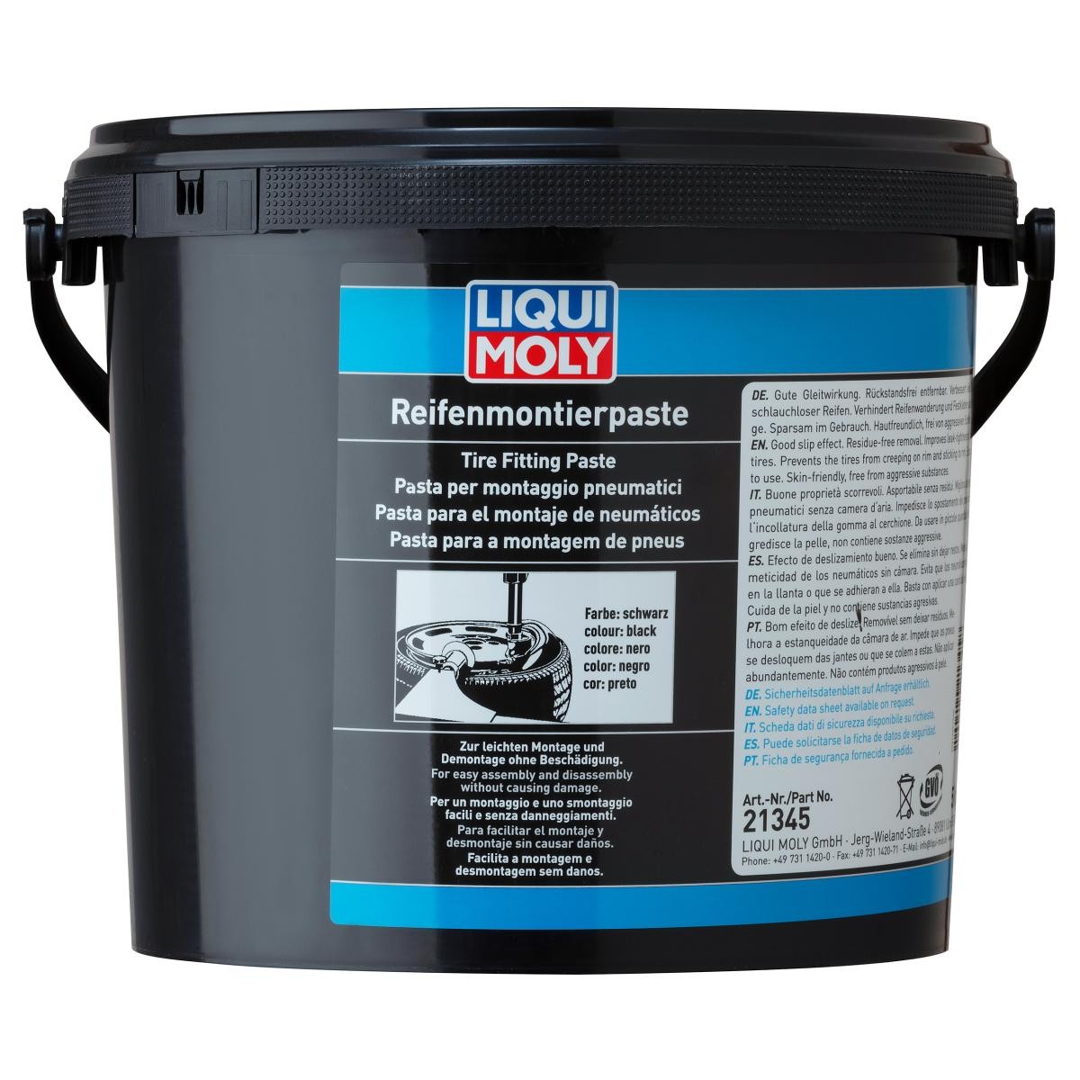 Pâte de montage pneu noir 5kg pour changer facilement les roues