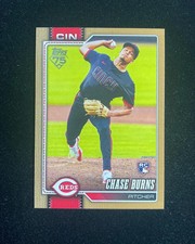 2026 Topps Series 1 Gold Border #312 Chase Burns RC Rookie 1983/2026 Reds RA83
