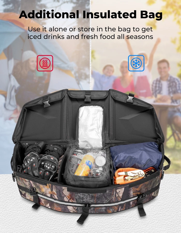 715002923 Camo Cargo Storage Box Cooler Bag for Can Am Maverick X3 Outlander 50L - Image 4 of 4