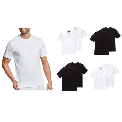 SCHIESSER AMERICAN T-SHIRT, V-NECK, RUNDHALS, SCHWARZ, WEISS, S M L XL 2XL 3X...