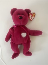 TY Beanie Baby VALENTINA Bear