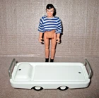 Vintage 1970`s Tonka Ambulance Gurney & Tonka Figure