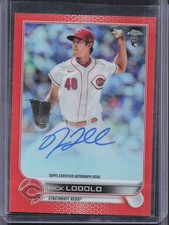 2022 Topps Chrome #RA-NL Nick Lodolo Orange Refractor Auto #/25
