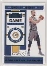 2019-20 Panini Contenders Game Ticket Green Domantas Sabonis #30 fm0
