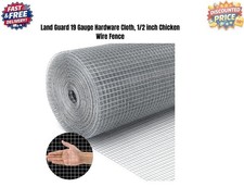 19 Gauge Hardware Cloth, 1/2 inch Chicken Wire Fence, Galvanized Welded Cage ...