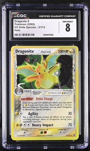 Dragonite δ graded CGC 8 for sale on eBay