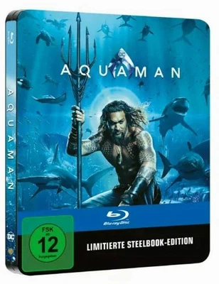 "AQUAMAN" - DC Superhero - Jason Momoa - ltd BLU RAY STEELBOOK - neu/OVP - Bild 1 von 4
