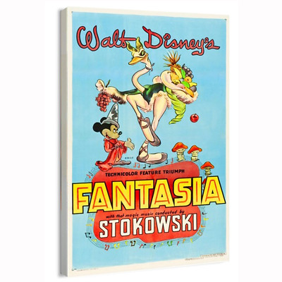 1946 Disney's Fantasia (RKO) KIDS Movie Poster or Canvas Home Decor Art Print