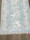 Vintage Fieldcrest Cotton Cupid Baby Blue Cotton Bath Towel With Fringe — photo 4