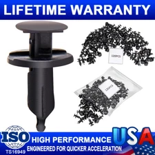 120Packs 8mm Bumper Clips Auto Car Hole Plastic Rivets Fastener Fender Push Pins