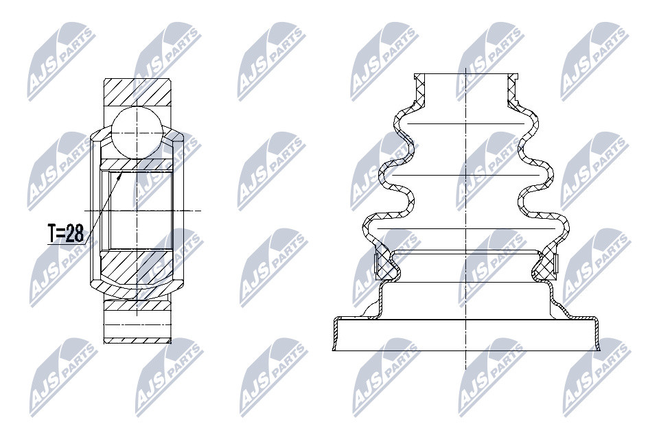 N.T.Y. NPW-BM-031.NTY Joint Kit, drive shaft for BMW - Image 5