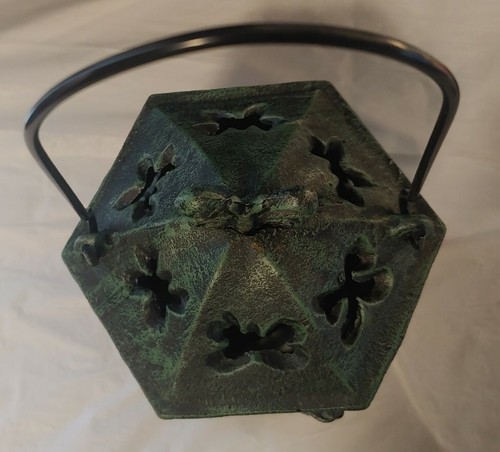 Japanese Old Butterfly Flower Garden lantern RARE never used - Picture 7 of 12