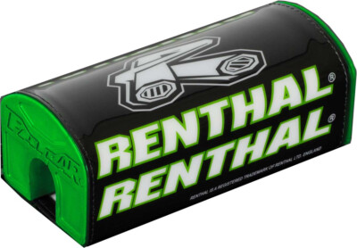 Renthal Fatbar Handlebar Pad-Black/Green/White - Motocross Dirt Bike Offroad ATV