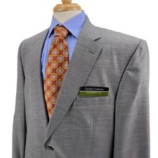 NWT Jos A Bank Travelers Tailored FIt Light Gray Wool Blazer Sport Jacket 42L