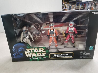 #ad #ad STAR WARS The Power of the Force Rebel Pilots 3 Figure Set 1999 $24.95