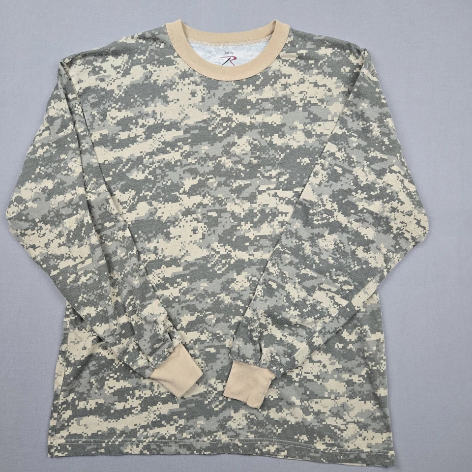 Camisa Rothco XL Digital Camuflada Manga Larga T Foto 2 de 4