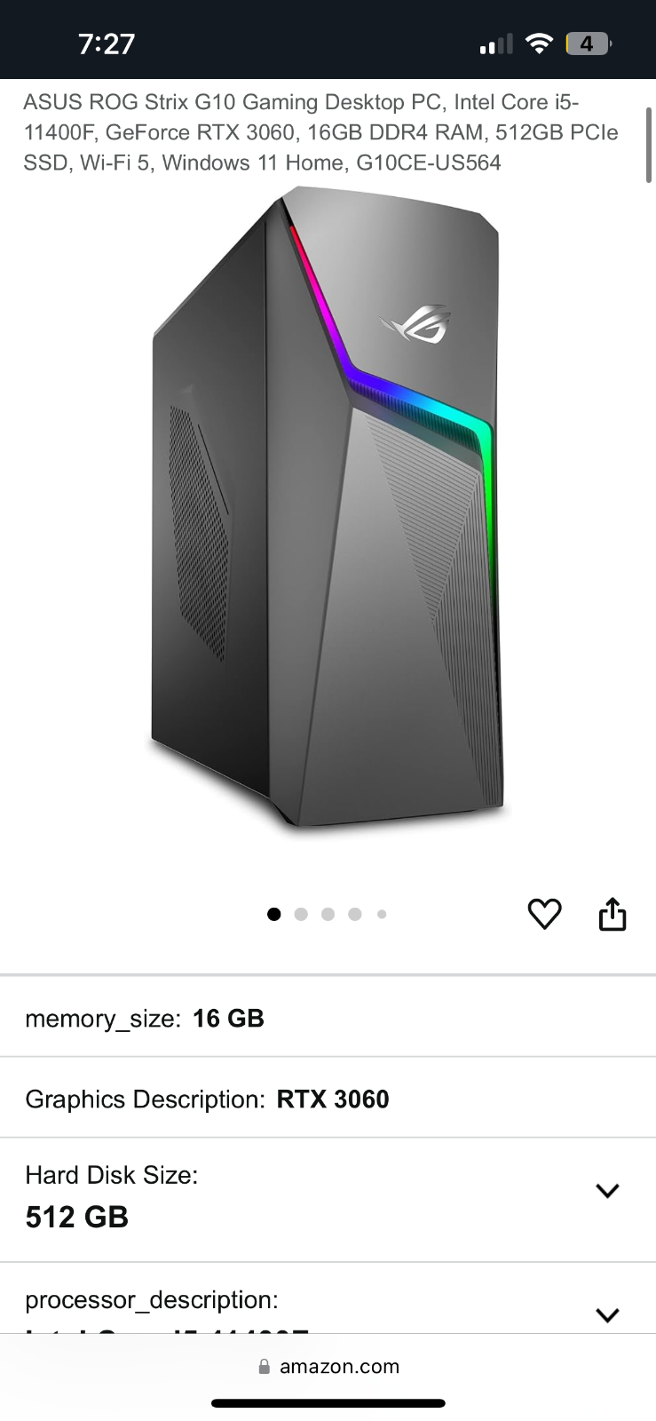 ASUS ROG Strix G10 Gaming PC - High-Performance Parts at a Great Price-image