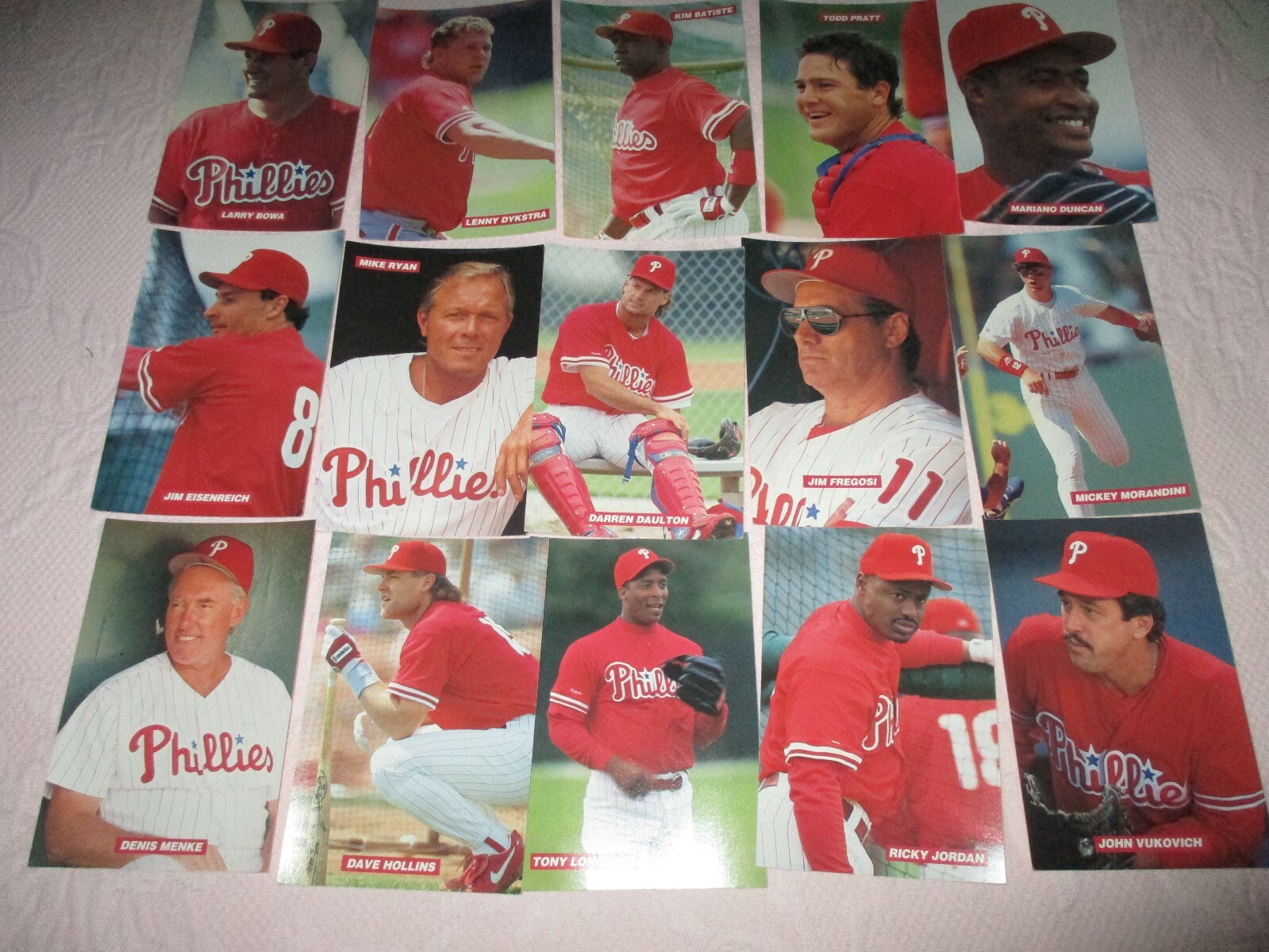 1994 RAHN PHILADELPHIA PHILLIES 4 x 6 Card 1993 NATIONAL LEAGUE ...
